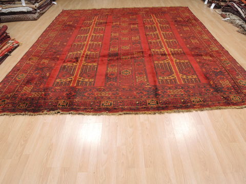 Khan Mohammadi Red Hand Knotted 91 X 1010 Area Rug 100-110293 Image 5