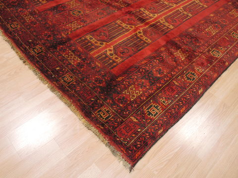 Khan Mohammadi Red Hand Knotted 91 X 1010 Area Rug 100-110293 Image 6