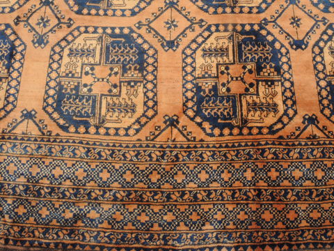 Khan Mohammadi Brown Hand Knotted 109 X 138 Area Rug 100-110294 Image 10