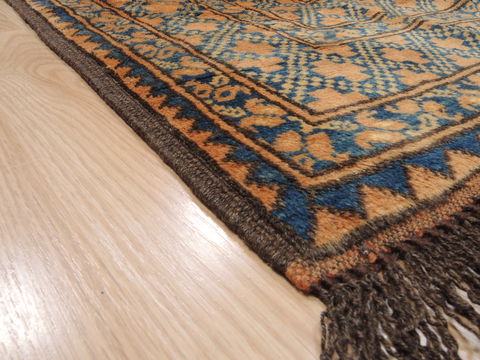 Khan Mohammadi Brown Hand Knotted 109 X 138 Area Rug 100-110294 Image 14