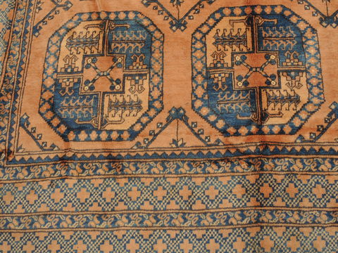 Khan Mohammadi Brown Hand Knotted 109 X 138 Area Rug 100-110294 Image 5