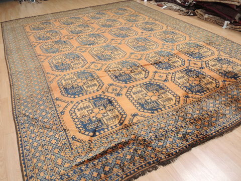 Khan Mohammadi Brown Hand Knotted 109 X 138 Area Rug 100-110294 Image 8