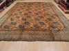 Khan Mohammadi Brown Hand Knotted 109 X 138  Area Rug 100-110294 Thumb 1