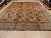 Khan Mohammadi Brown Hand Knotted 109 X 138 Area Rug 100-110294 Thumb 1