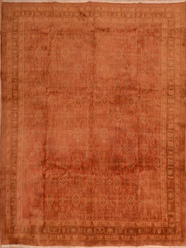 Afghan Khan Mohammadi Beige Rectangle 10x13 ft Wool Carpet 110296