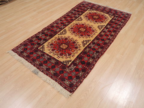 Baluch Beige Hand Knotted 35 X 64 Area Rug 100-110307 Image 10