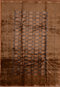 Khan Mohammadi Blue Hand Knotted 6'9" X 9'7"  Area Rug 100-110309