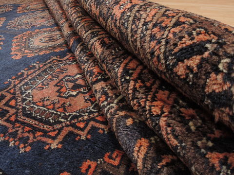 Khan Mohammadi Blue Hand Knotted 69 X 95 Area Rug 100-110311 Image 9