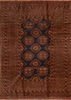 Khan Mohammadi Blue Hand Knotted 69 X 95 Area Rug 100-110311 Thumb 0