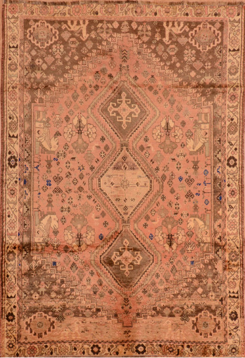 Khan Mohammadi Beige Hand Knotted 60 X 88 Area Rug 100-110321 Image 0