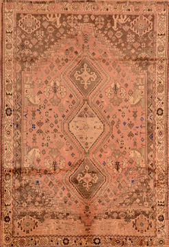 Afghan Khan Mohammadi Beige Rectangle 6x9 ft Wool Carpet 110321
