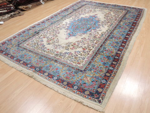 Elvan Blue Hand Knotted 68 X 911 Area Rug 100-110322 Image 2