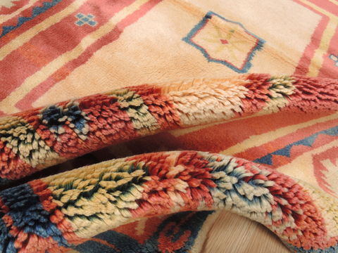 Gabbeh Multicolor Hand Knotted 39 X 49 Area Rug 100-110329 Image 8