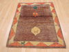 Gabbeh Beige Square Hand Knotted 37 X 46  Area Rug 100-110337 Thumb 1