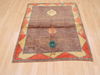 Gabbeh Beige Square Hand Knotted 37 X 46  Area Rug 100-110337 Thumb 7