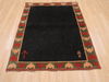 Gabbeh Red Hand Knotted 38 X 47  Area Rug 100-110340 Thumb 1
