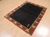 Gabbeh Red Hand Knotted 38 X 47  Area Rug 100-110340 Thumb 2