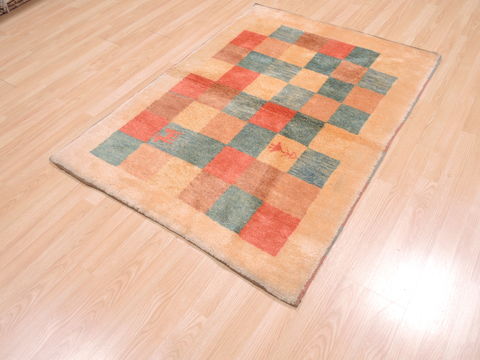 Gabbeh Beige Hand Knotted 37 X 411 Area Rug 100-110346 Image 2