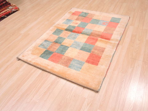 Gabbeh Beige Hand Knotted 37 X 411 Area Rug 100-110346 Image 6