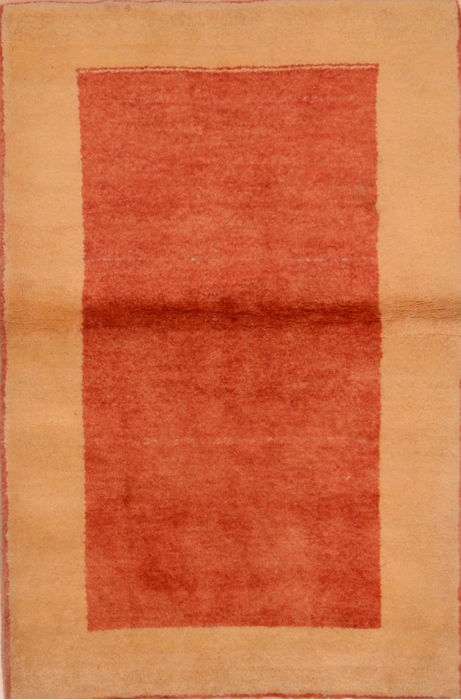 Gabbeh Beige Hand Knotted 37 X 411 Area Rug 100-110346 Image 0