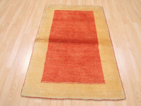 Gabbeh Red Hand Knotted 31 X 49 Area Rug 100-110347 Image 1