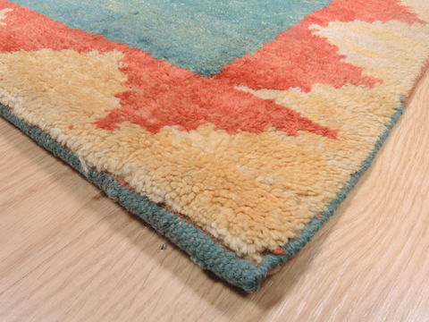 Gabbeh Green Hand Knotted 211 X 410 Area Rug 100-110352 Image 4