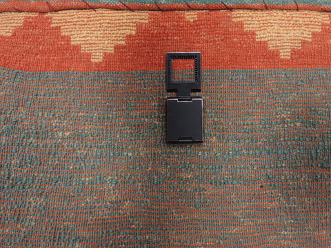 Gabbeh Green Hand Knotted 211 X 410 Area Rug 100-110352 Image 7