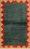 Gabbeh Green Hand Knotted 211 X 410  Area Rug 100-110352 Thumb 0