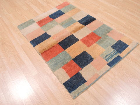 Gabbeh Beige Hand Knotted 32 X 45 Area Rug 100-110354 Image 3