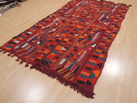 Kilim Red Flat Woven 411 X 90 Area Rug 100-110361 Image 2