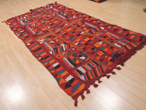 Kilim Red Flat Woven 411 X 90 Area Rug 100-110361 Image 3