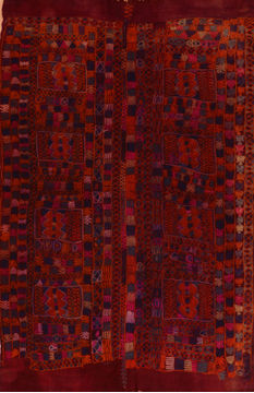 Kilim Red Flat Woven 4'11" X 8'0"  Area Rug 100-110362