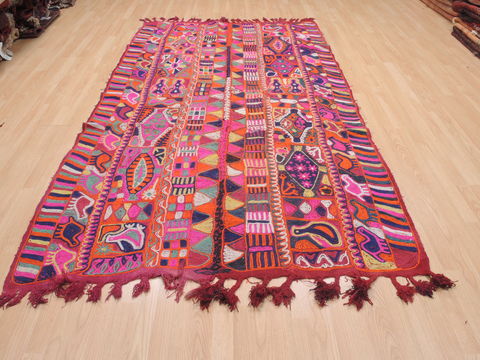 Kilim Purple Flat Woven 52 X 90 Area Rug 100-110364 Image 1