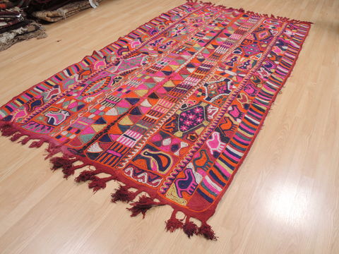 Kilim Purple Flat Woven 52 X 90 Area Rug 100-110364 Image 2