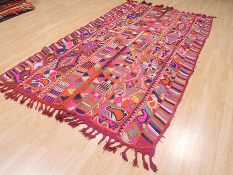 Kilim Purple Flat Woven 52 X 90 Area Rug 100-110364 Image 6