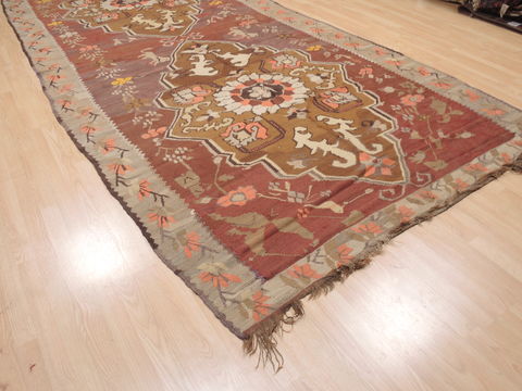 Kilim Brown Flat Woven 65 X 171 Area Rug 100-110368 Image 10