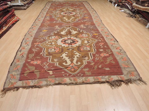 Kilim Brown Flat Woven 65 X 171 Area Rug 100-110368 Image 9