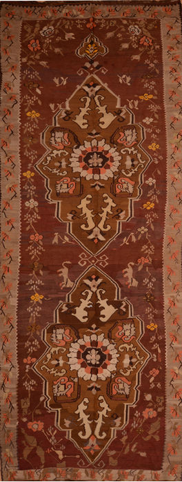 Kilim Brown Flat Woven 65 X 171 Area Rug 100-110368 Image 0