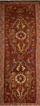 Kilim Brown Flat Woven 6'5" X 17'1"  Area Rug 100-110368