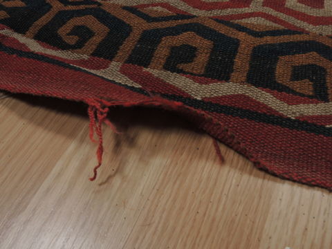 Kilim Blue Runner Flat Woven 50 X 103 Area Rug 100-110369 Image 6