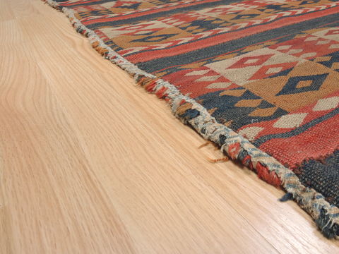 Kilim Blue Runner Flat Woven 50 X 103 Area Rug 100-110369 Image 7