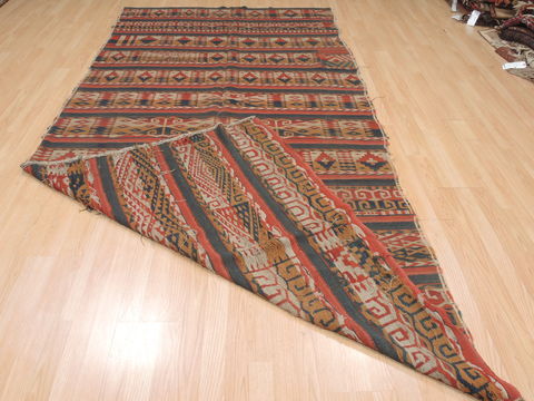Kilim Blue Runner Flat Woven 50 X 103 Area Rug 100-110369 Image 8