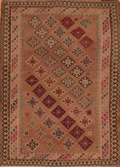 Kilim Brown Flat Woven 55 X 710 Area Rug 100-110373 Image 0