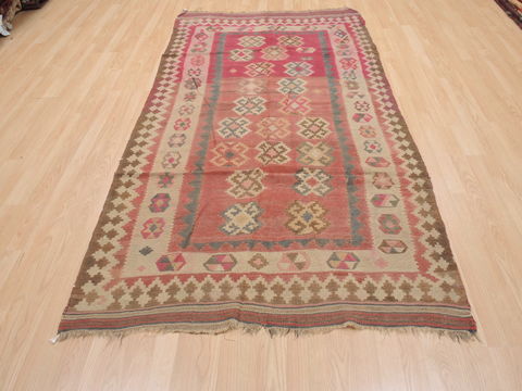 Kilim Brown Flat Woven 44 X 81 Area Rug 100-110374 Image 1
