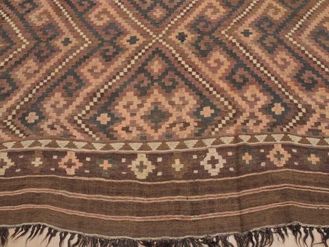 Kilim Brown Flat Woven 79 X 114 Area Rug 100-110376 Image 4