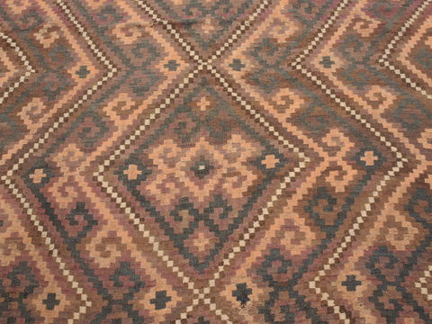 Kilim Brown Flat Woven 79 X 114 Area Rug 100-110376 Image 6