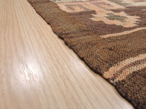 Kilim Brown Flat Woven 79 X 114 Area Rug 100-110376 Image 7