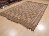 Kilim Brown Flat Woven 79 X 114 Area Rug 100-110376 Thumb 2