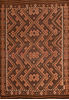 Kilim Brown Flat Woven 79 X 114 Area Rug 100-110376 Thumb 0
