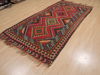 Kilim Red Runner Flat Woven 43 X 92 Area Rug 100-110377 Thumb 2